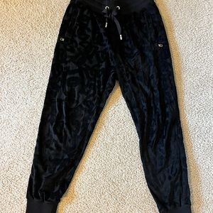 Dolce & Gabbana velour sweatpants black.